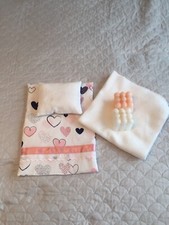 Puppenbettwäsche Nostalgie Puppe Puppenbett Puppenwiege  NEU