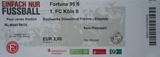 TICKET RL 2009/10 Fortuna Düsseldorf II - 1. FC Köln II