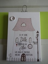 Deko Schild Holz Handarbeit Dekoschild Holzschild mit Spruch Wanddeko Türdeko