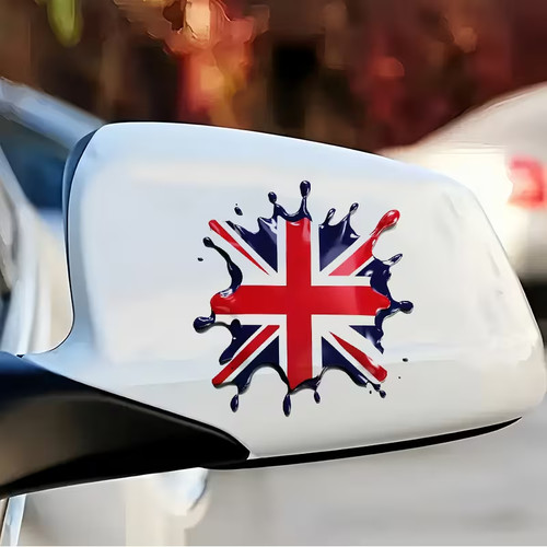 Union jack klecks sticker - union,
