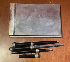 Altes Schreibtisch Schreib Set  Sekretär Federhalter Brieföffner