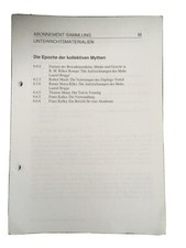 Die Epoche Der Kollektiven Mythen Stark Verlag Unterrichtsmaterialien
