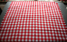 Biergarten Tischdecke weiß rot kariert 1 m x 1 m Biertisch Bayrisches Volksfest