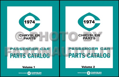 1974 mopar master teilekatalog - mopar,