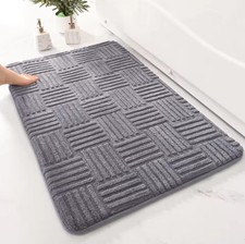 Rutschfeste Badematte Grau –