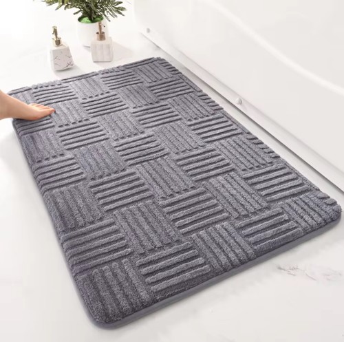 Rutschfeste badematte grau - grau, –