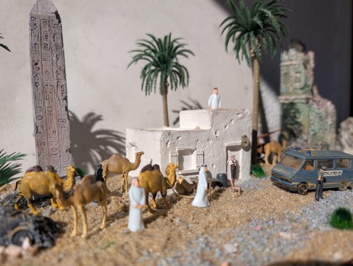 Diorama wüstenhaus - h0,