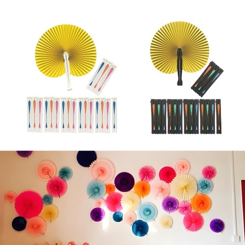20pcs faltpapier fans - 20pcs,