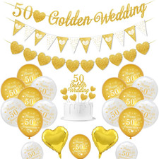 Goldene Hochzeit Deko 50