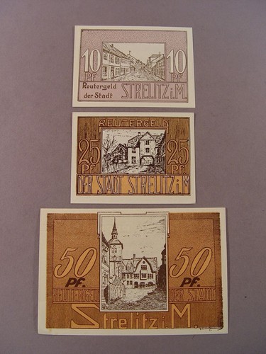 252 notgeld 3x gutschein - notgeld:,