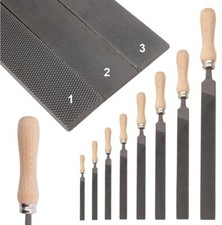 Flacher Metallfeilen Metallbearbeitung Holzgriff Eisenfeile Stahlfeile Flachfeil