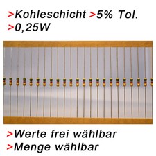 Kohleschicht Widerstände