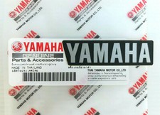 ORIGINAL Yamaha Schriftzug Aufkleber-6,5cm-Silber/Schwarz-Logo-Sticker-Emblem-65