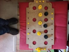 WT Frässchablone 96X96 Lochreihe.  Durchmesser 20 mm mit Gebrauchsspuren