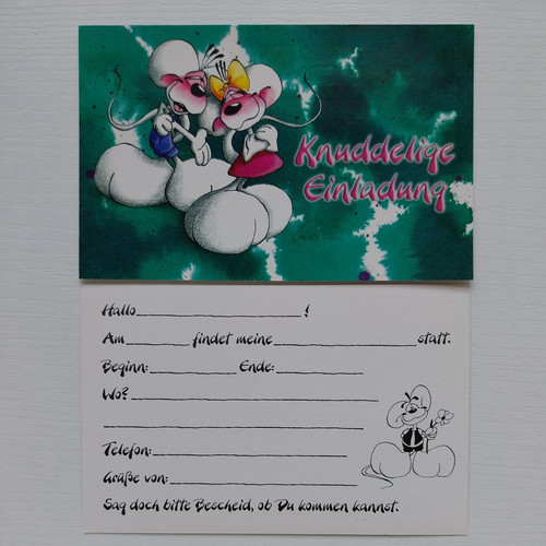 Diddl einladungskarte - diddl, "