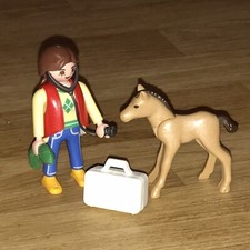 Playmobil wie 5820 Tierärztin mit Fohlen Pferd Tierarzt Arztkoffer
