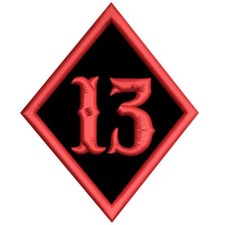 Number diamond raute - 13,