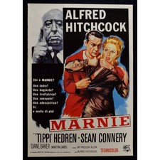 Werbeplakat Marnie Sean Connery Alfred Hitchcock Tippi Hedren Gabel W111