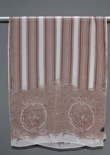 Roeckl Schal Tuch 100% Seide braun weiß 165 x 65 dünn