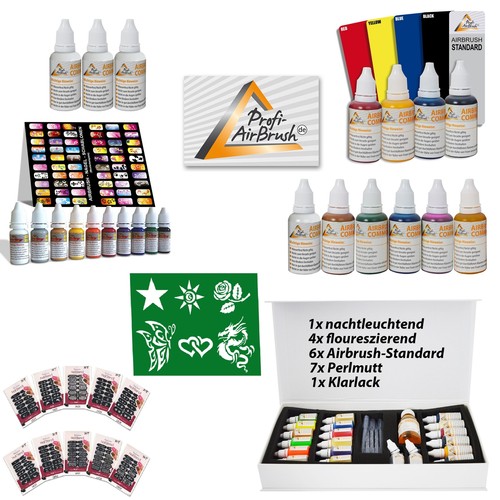 Airbrush farben komplett set - farben,