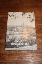 200 jahre friedrichsbrunn broschüre heimatkunde 1970er jahre