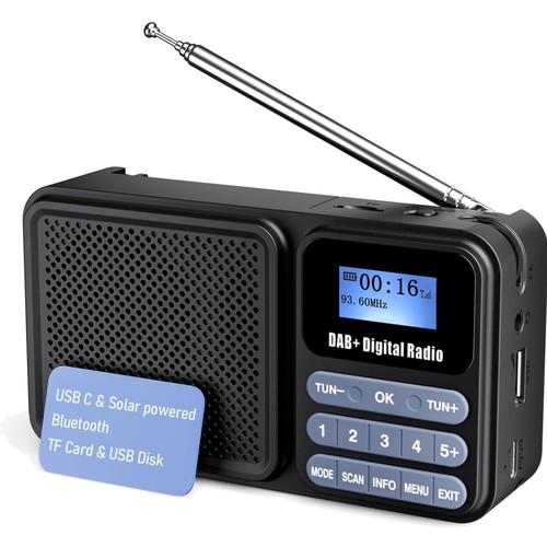 Dab radio bluetooth led - fm,