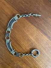 Antike Taschenuhrkette Silber Uhrenkette, 28 Gramm