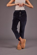 Hose Damen Winter Cord grau