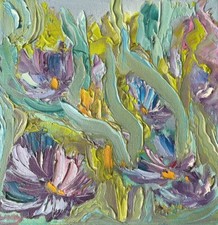 Ölbild Gemälde Blumen Moderne Kunst Abstrakt Unikat Impressionismus Natur Flora