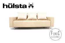 Now sit by Hülsta Couch von Rolf Benz Sofa Dreisitzer Leder beige