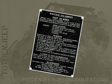 HOTCHKISS M201 ALU ETIKETT