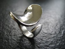 Ring Silber 925 Hans Hansen Dänemark Vintage Design groß massiv von ca. 1970 