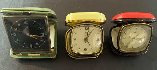 Vintage reisewecker konvolut - reisewecker,