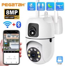 8MP HD FUNK WLAN WIFI IP NETZWERK CAMERA Außen ÜBERWACHUNGSKAMERA weiß ✅