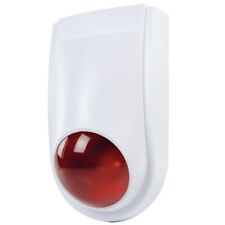 Fake Dummy Alarmanlage Alarm Sirene Attrappe IP44 blinkende LED Alarmsirene