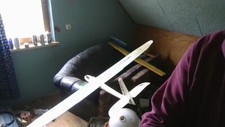 Flugmodell Easy Glider, von Multiplex 2m update, mit Motor und 4 Servos .
