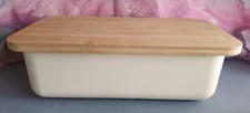 Brotkasten Brotbox mit Schneidebrett Holzbrett Aufbewahrung Bambus Gefäß