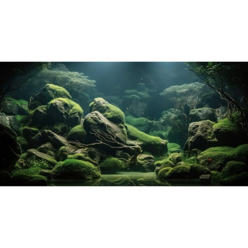 Aquarium hintergrund 120x50cm - hintergrund,
