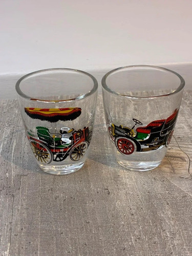 Vintage schnapsglas - 2x,