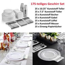 175 tlg party - geschirr, set