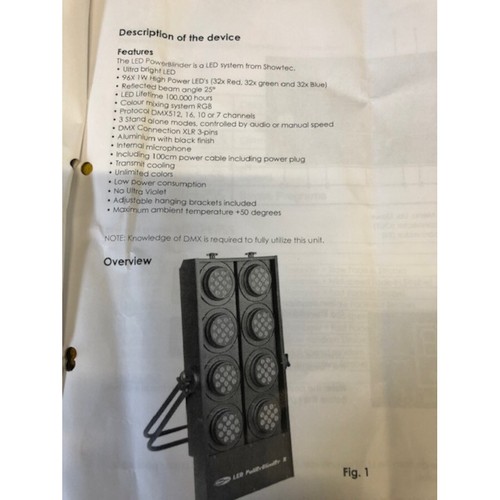 Showtec led power blinder - showtec, 8
