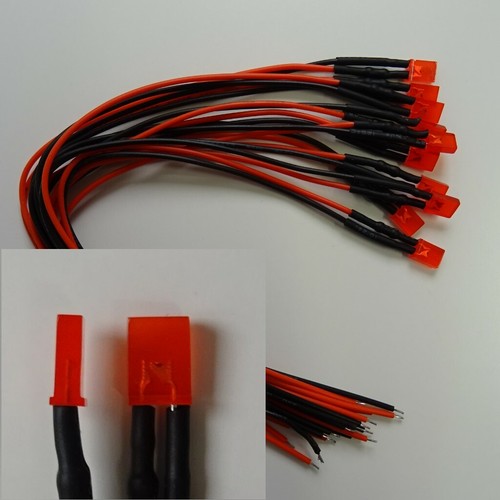 Stück led rot diffuse - 10,