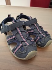 Top Sandalen geschlossen Gr 32 Mädchen dunkelblau mit pink
