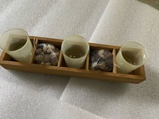 Neu Windlicht Holz,steinchen Und Glas