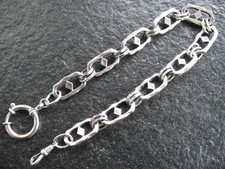 Taschenuhrkette Silber 835 Uhrkette Handarbeit alpenländisch massiv und top