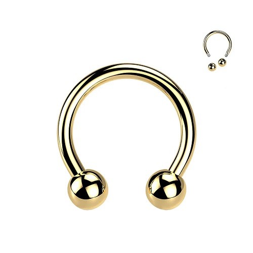 Hufeisen lippen piercing - hufeisen,