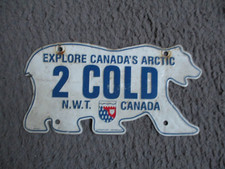 Canada License Plate N.W.T
