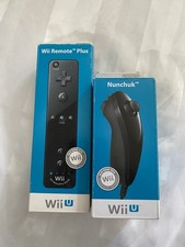 Wii Remote Motion Plus Original Wiimote mit Nunchuk, Schwarz, OVP