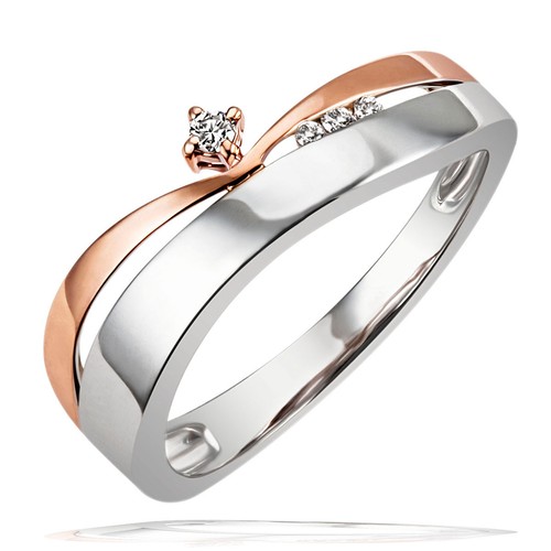 Goldmaid ring 585er bicolor - goldmaid,
