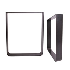 Tischgestell Rohstahl Klarlack